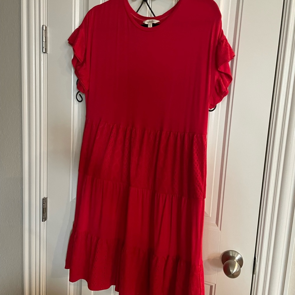 Matilda Jane Bellewood - Knit and Eyelet Dress - S